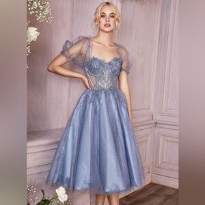 New York Cinderella Divine Blue Midi Dress